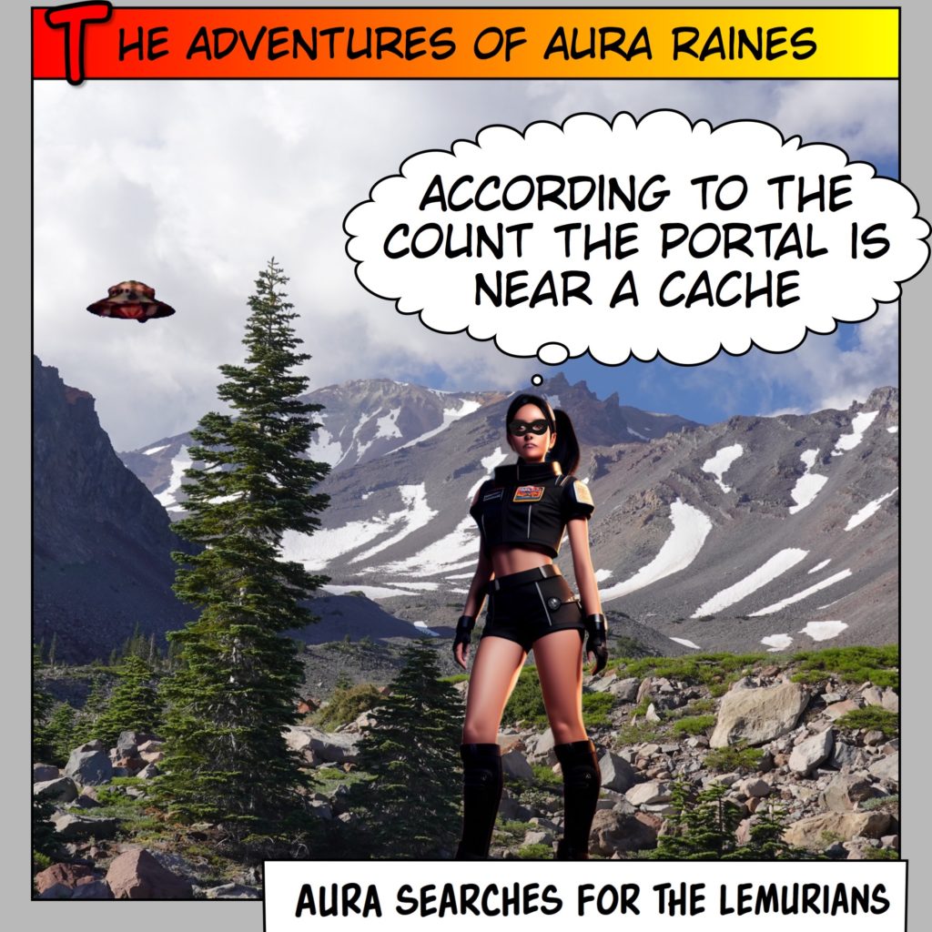 Aura Raines at Mount Shasta 